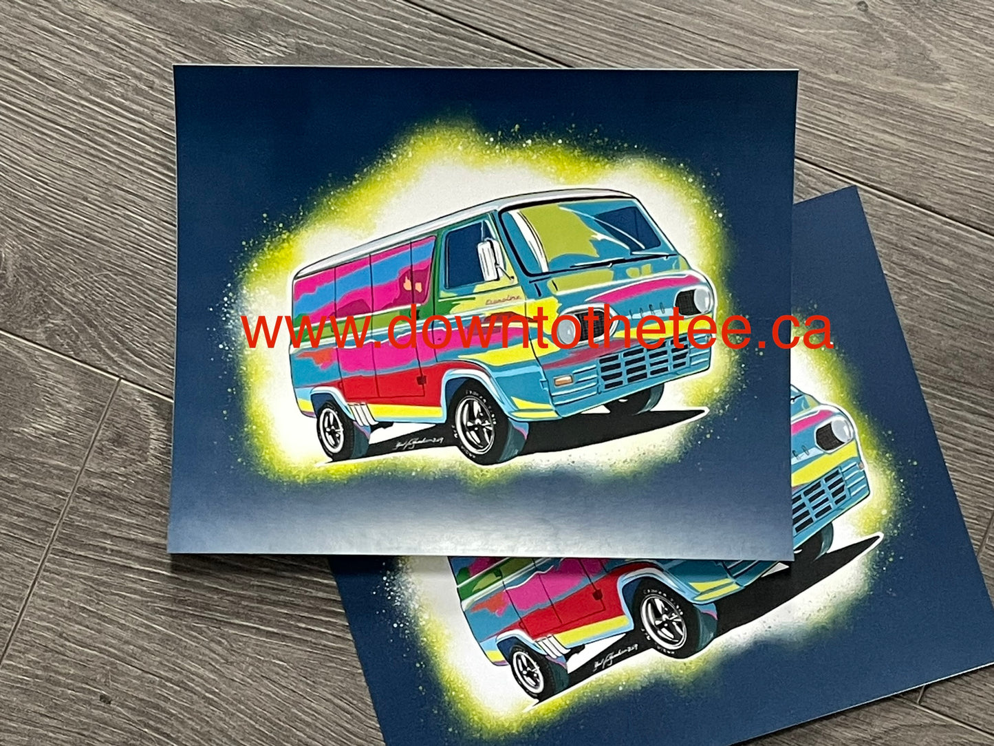 Ford Econoline Vibrant Illustration